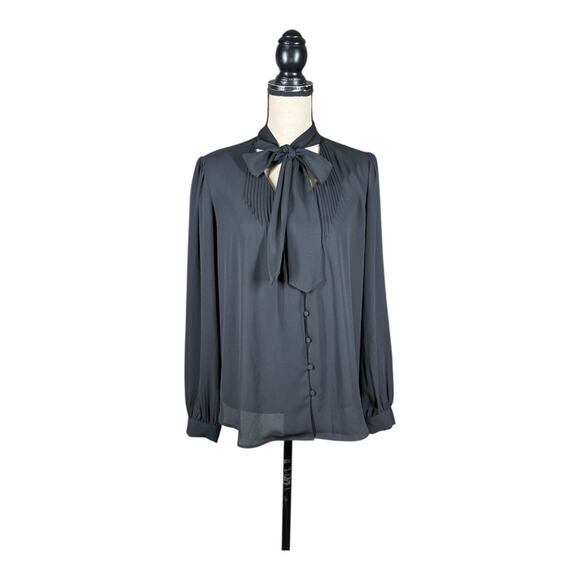J. Crew 365 Tie Neck Long Sleeve Blouse New With Tags in - Picture 1 of 4